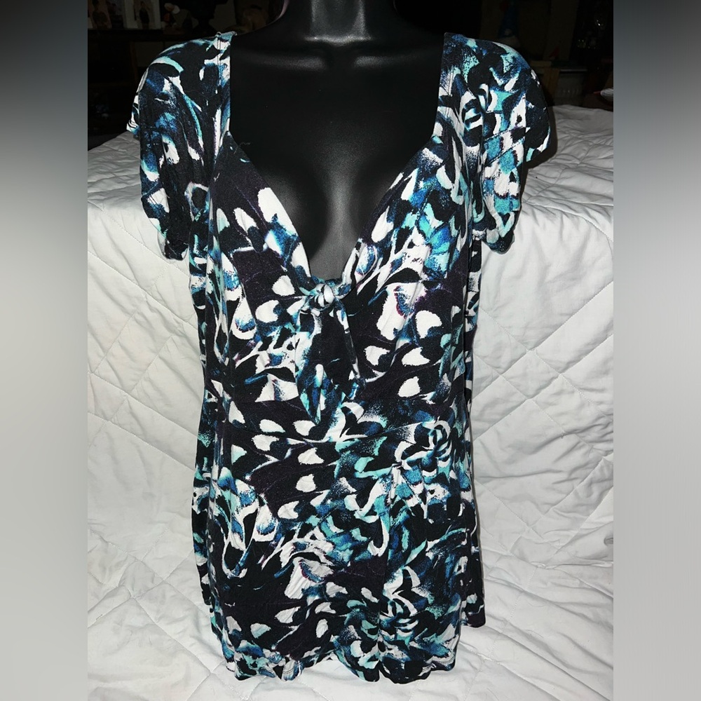 Torrid Babydoll Super Soft Tie-Front Off-Shoulder Top